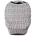 Stretchy Multi Use Carseat Canopy | Nursing Cover | Shopping Cart & High Chair Cover | Scarf - Herringbone | Best Baby Shower Gift for Boys & Girls | Fits Infant Car Seat | For Breastfeeding Moms