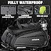 JXFUKAL Bike Bags for Bicycle Rear rack - 9.5L/17L/40L Hard Shell Waterproof Bike Ebike Trunk Pannier Saddle Seat Bag Carrier with Reflector, Rain Cover & Shoulder Strap for Commuter Travel Outdoor #3