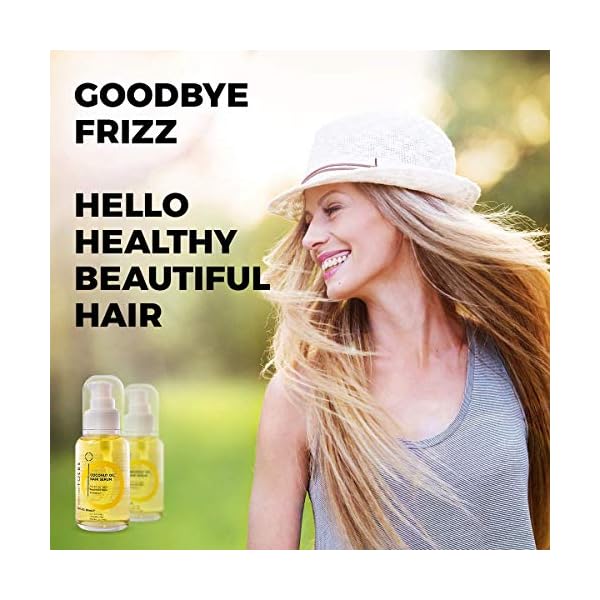 Perfect-Hair-Coconut-Oil-Hair-Serum-Natural-Hair-Oil-Infused-with-Raw-Virgin-Olive-Oil-Sweet-Almond-and-Keratin-Smoothing-Hair-Oil-for-Frizzy-Dry-Damaged-Hair-50ml-1-Pack Perfect Hair Coconut Oil Hair Serum - Natural Hair Oil Infused with Raw Virgin Olive Oil, Sweet Almond and Keratin - Smoothing Hair Oil for Frizzy, Dry & Damaged Hair - 50ml (1 Pack)
