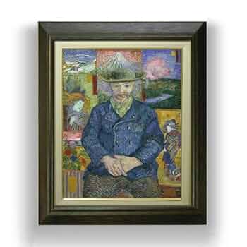 Amazon.co.jp: ゴッホ タンギー爺さん F6 油絵直筆仕上げ｜ 絵画