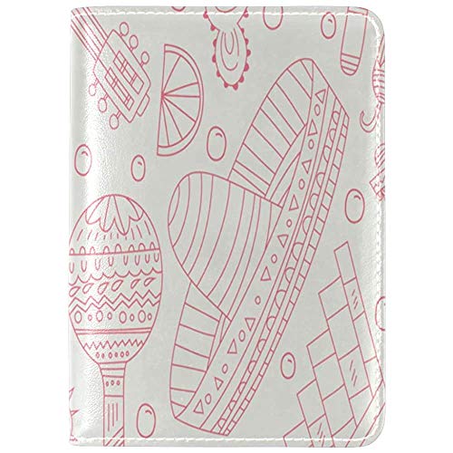 Preisvergleich Produktbild Passhülle Fall Pyramide Musikinstrument Gourmet Design Retro Design Kunst Ethnischer Passinhaber