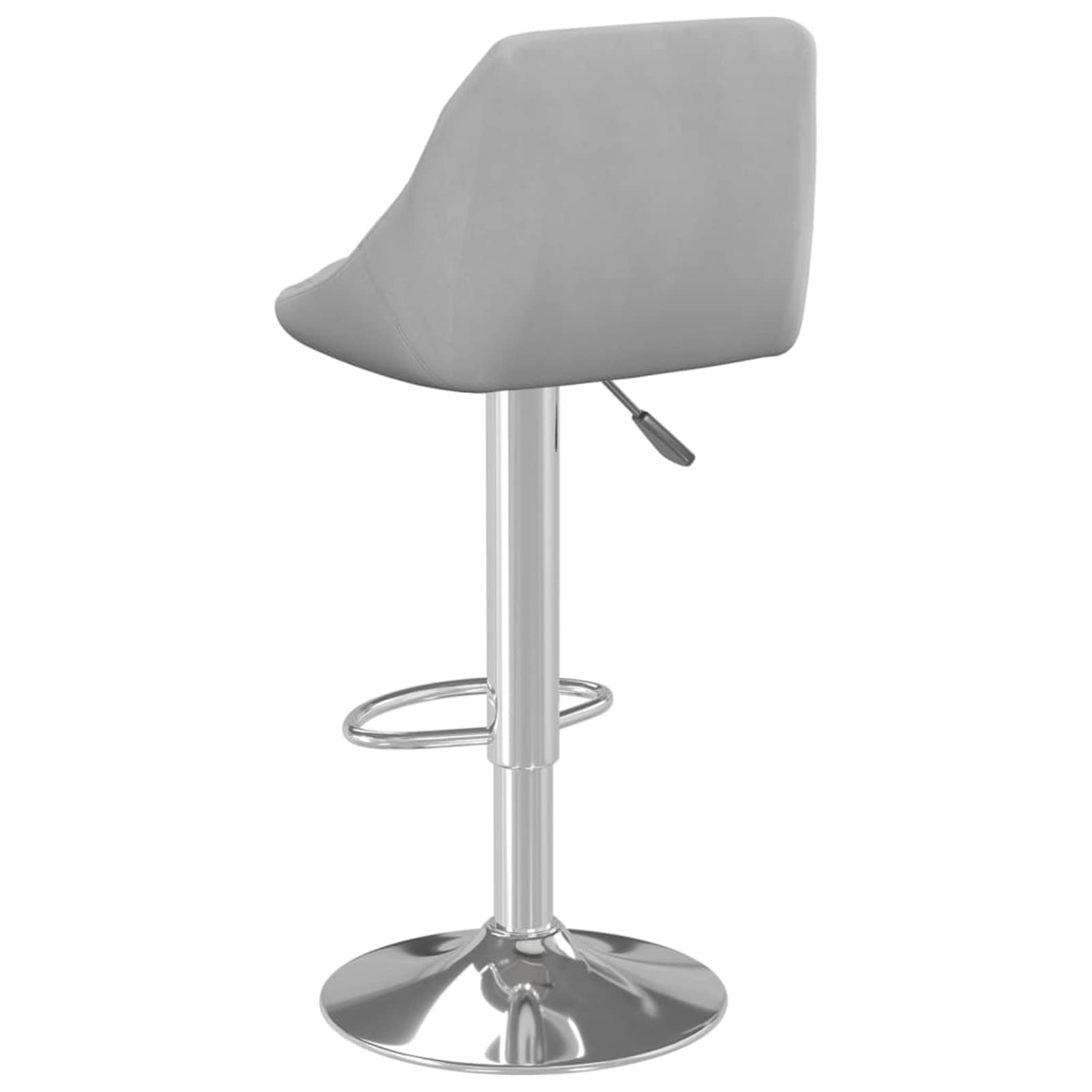 Homgoday Taburetes de bar, 2 unidades, color gris claro, de terciopelo, silla de oficina, silla de descanso, silla de bar, silla de escritorio para salón o dormitorio