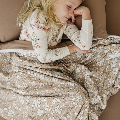 Image of Pobibaby Blanket, Toddler Blanket, 50x50, Soft Cotton (Meadow)