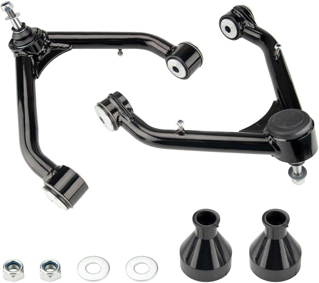 Front Upper Control Arms 2-4" Lift Ball Joint Kit Replacement for Chevy Silverado 1500 1999, Avalanche 1500 2003 2006, GM Sierra 1500 2000