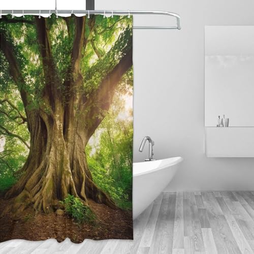 Rideau de douche imperméable résistant grand format lavable 182x182 - 4
