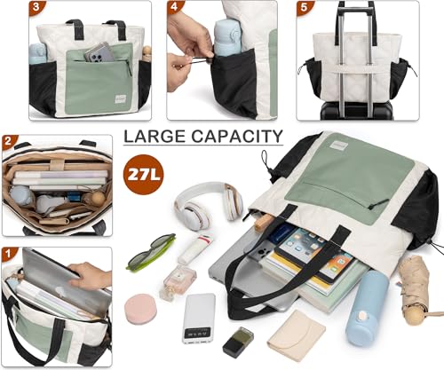 Set de 2 Bolsas Tote para Mujer, Livianas y Acolchadas miniatura 6