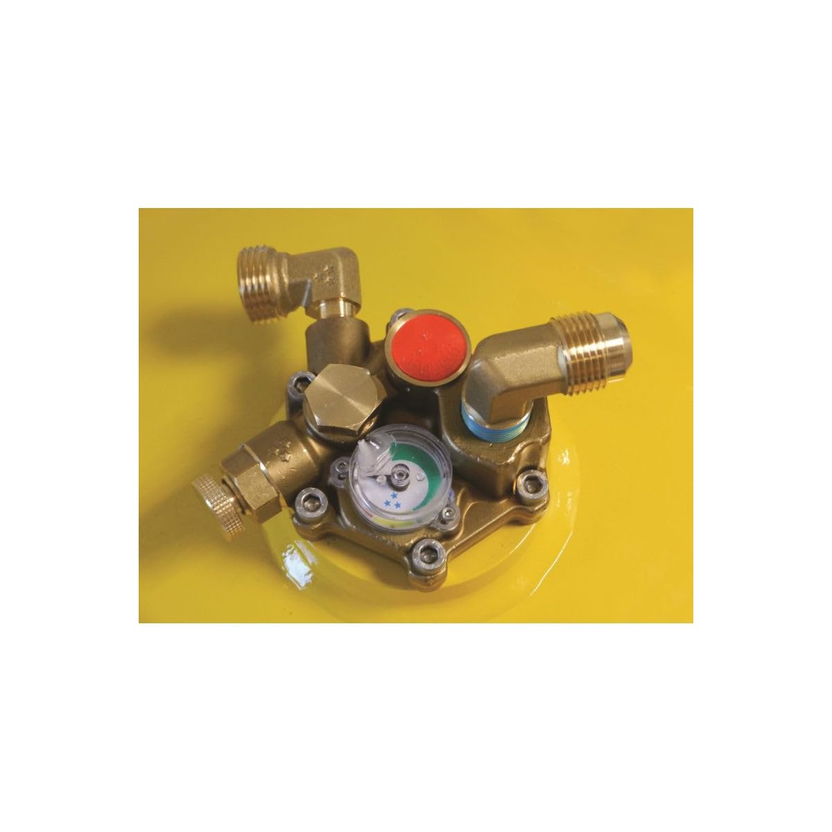 Gaslow - Pack de botella recargable de 11 kg + lira + caja de transferencia negra + adaptador de carga Europa + manta aislante