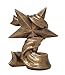 Gold Star Trophy Award - Student Recognition Rising Star Achievement - School Employee Team Success - Engraved Plate on Request (5 Inch Tall)