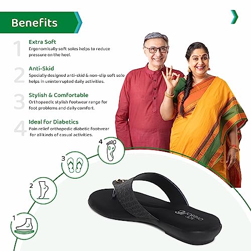 Image of ORTHO JOY Fancy doctor Sandals|| Stylish Comfortable Casual slippers for women
