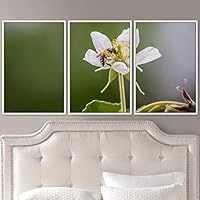 3 Piece Framed Canvas Wall Art Colorful Bee Insects Canvas Prints Home Artwork Decoration for Living Room,Bedroom - 16
