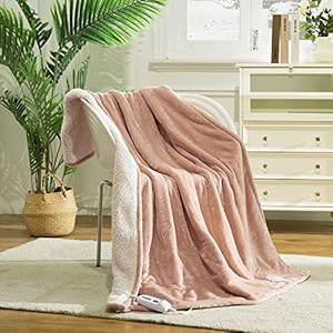 GOTCOZY Heated Blanket Electric Throw 50”X60”- Soft Silky Plush Electric Blanket with 4 Heating Level & 3 Hour Auto…