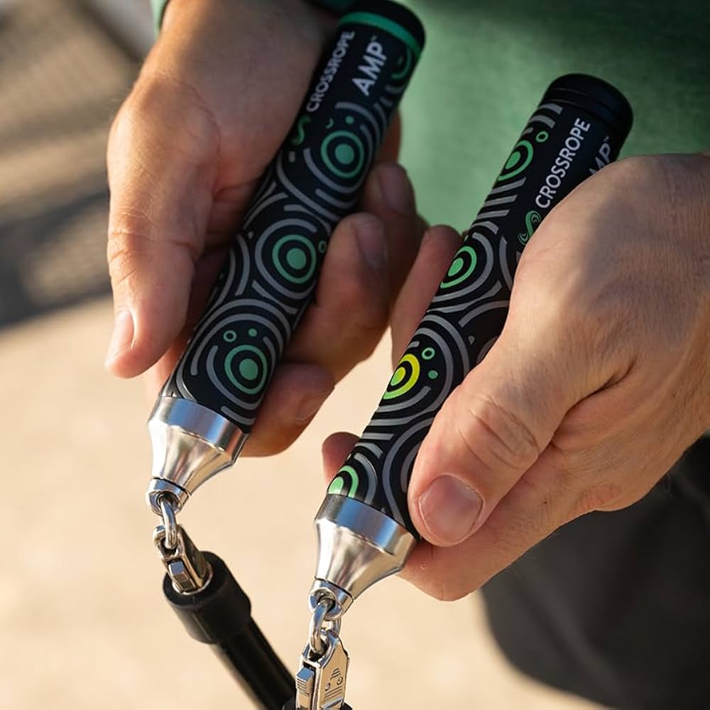 Crossrope クロスロープ　ジャンプロープ　縄跳び Amazon | Crossrope AMP 2.0 スマート縄跳びハンドル