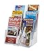 SOURCEONE.ORG 6 Pocket Deluxe 3 Tier Clear Acrylic Brochure Holder Organizer Counter Top or Wall Mount