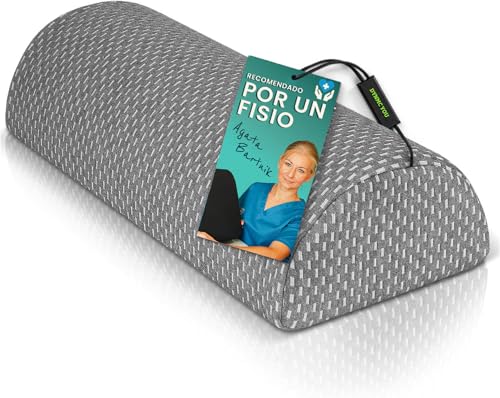 DYNMC you Almohada piernas Dormir, Embarazo - Cojín de Rodilla de dureza Media, de Espuma viscoelástica, Funda Suave Oeko-Tex - Premium Almohada Rodilla, cojin Lumbar, Almohada Cervical Gris