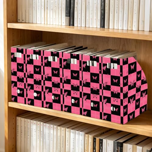 Classeurs pliables de bureau boîte rangement documents courrier motifs papillons - 7