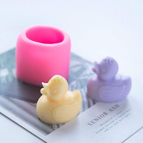 Miniatura 3 de Molde de jabón de pato de goma 3D, molde de silicona de pato amarillo para fondant de chocolate para baby shower, decoración de pasteles, velas,