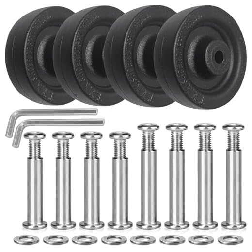 Luggage Suitcase Replacement Wheels - Ruedas de repuesto para maleta (4 unidades, 50 x 16 mm, resistentes a la abrasión, ruedas de repuesto para maletas, L49)