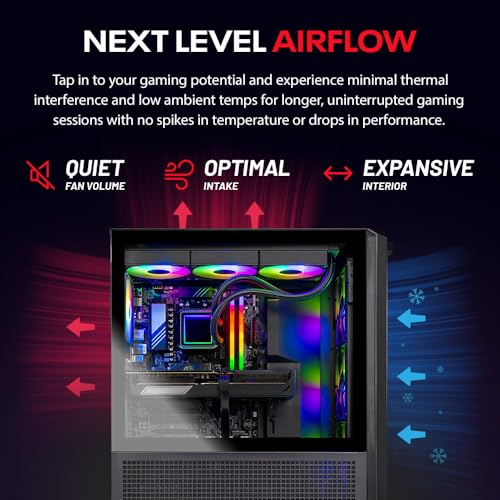 Image of Skytech Gaming Edge Gaming PC, AMD Ryzen 5 5500 3.6GHz, NVIDIA RTX 5050 8GB, 1TB NVMe SSD, 16GB DDR4 RAM 3200, 650W Gold PSU, Wi-Fi, Win 11, Desktop