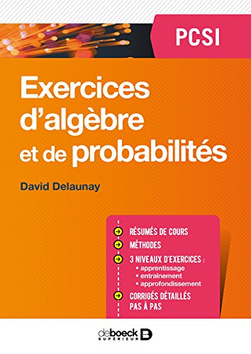 Télécharger Exercices d'algèbre et de probabilités PCSI Livre PDF Gratuit
