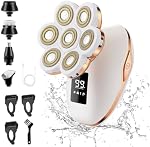 Razors électriques pour femmes, 7D Shaver électrique pour les femmes, 5-IN-1 Lady Shaver, Bikini Trimmer humide / sec, Enlèvement des cheveux faciaux rechargeables, Femmes sans douleur Rasoirs électriques Rasoir pour les bras jambes Armpit Pubic Area