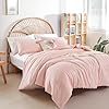 weigelia Blush Pink Comforter Set Twin Boho Pink Twin Comforter with 1 Pillowcases - Soft Lightweight Cozy Bedding Set for All Season - Beige Comforter Twin Size for Women Teens Kids #4