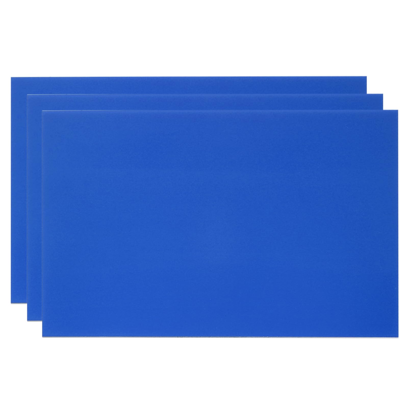 PATIKIL Lastra in Alluminio Anodizzato da 8x12 Pollici, 3 Pezzi Piastre Laser per Incisione 0,8MM Sottili Rettangolari per Creazioni Fai da Te Incisione Laser, Blu