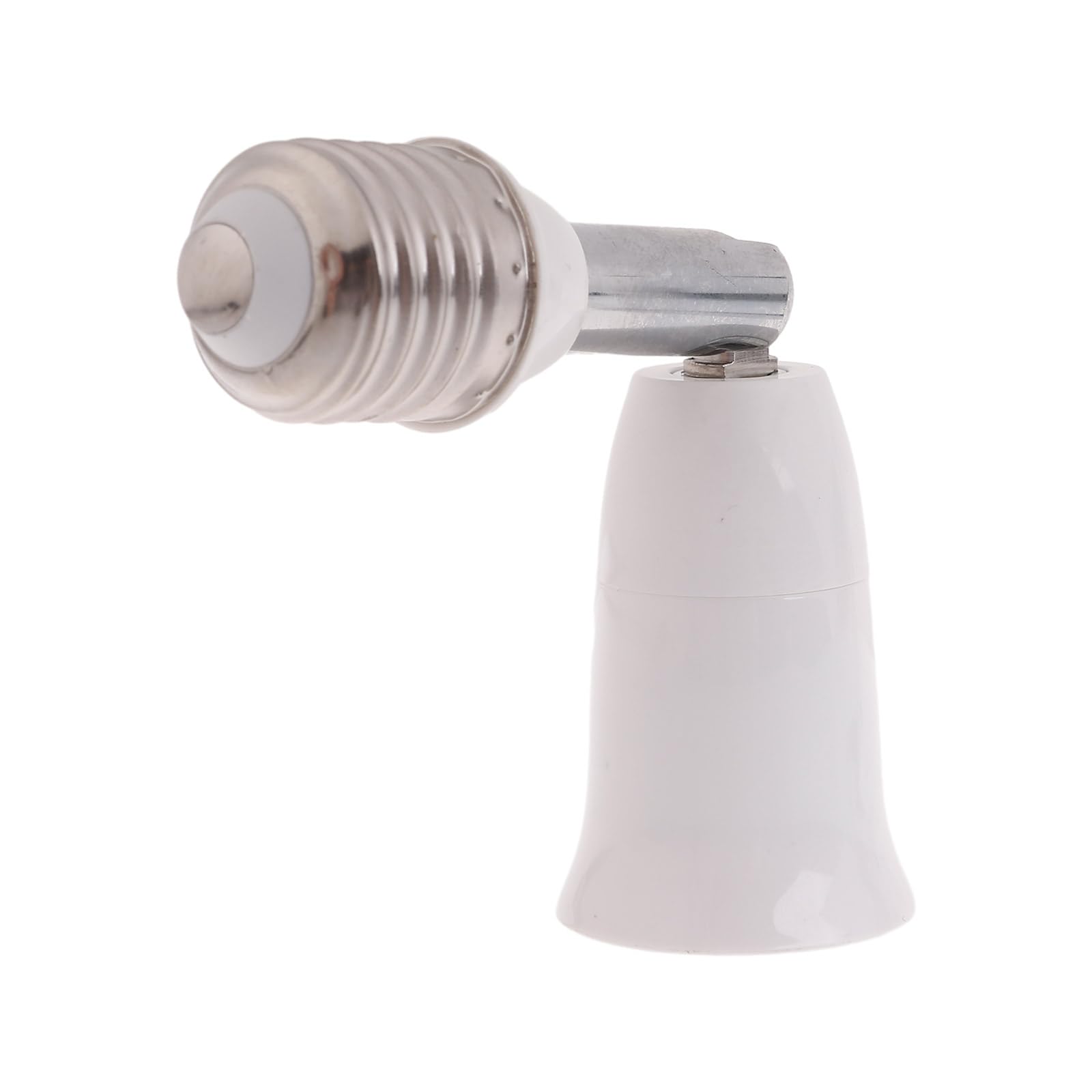 Nucelit E27 Light Socket Extender Adapter 180 Degree Adjustable for LED Lights, Ceiling, and E27 Cameras LED Light Bulb Socket Converter