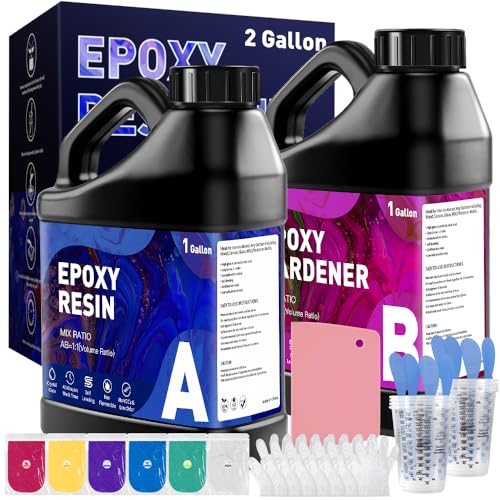 GRLELOU Epoxy Resin Kit 2 Gallon