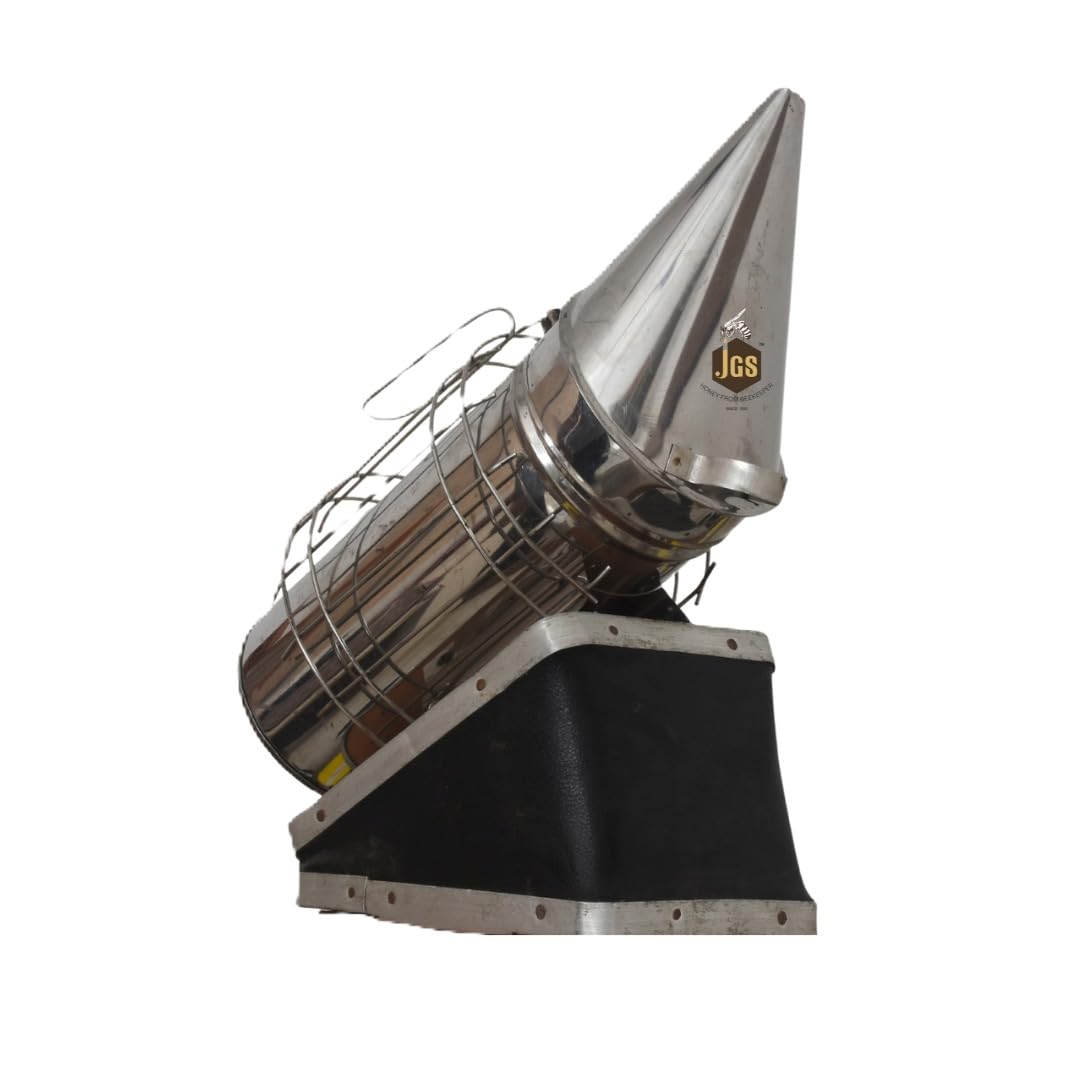 JGS Stainless Steel with Heat Shield Protection Honey Bee Smoker | Essential Tool for Beekeepers | Helps Protect Beekeeper from Stings - Image 2 thumbnail