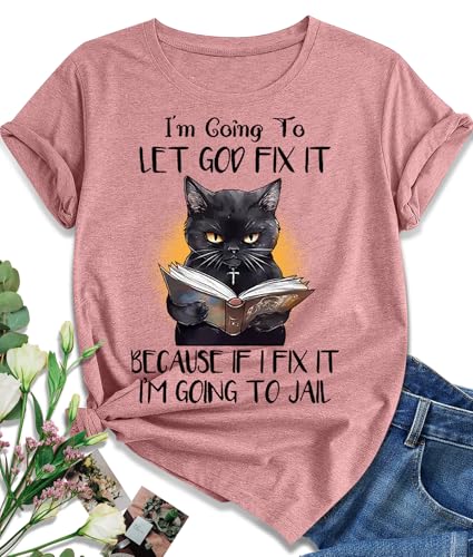 EUOW Tshirts for Womens Graphic Summer Tees Short Sleeve Loose Fit Trendy Tops - Main Image