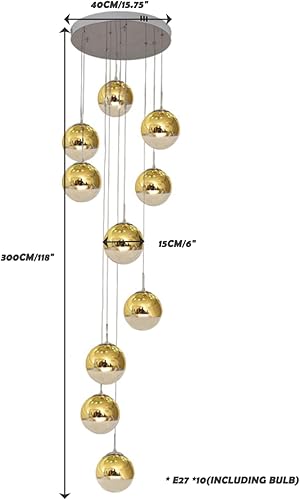 Miniatura 2 de Candelabros de techo de cristal de 10 luces, moderna lámpara colgante larga con forma de gota de lluvia, lámparas de techo con suspensión en espiral