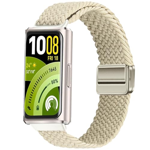 [HenwnHu] �����p�x���gHUAWEI Band 11/HUAWEI Band 11 Pro Aluminum Edition���v�o���h �}�O�l�b�g���҂ݍ��ݐL�k���[�v���߉\ �_�炩�y�� ���􂢑ϋv�� �ʋC �j�����p ���K�t�B�b�g �ґg�X�g���b�v 