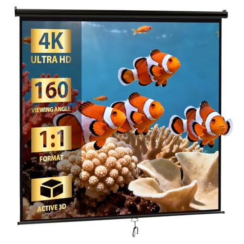 SUPER DEAL 120'' Projector Screen Projection Screen...