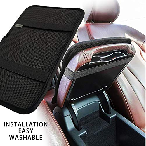 Youngerbaby Sunflower Car Center Console Armrest Cover Pad, Universal Fit Soft Comfort Center Console Armrest Cushion for Car, Stylish Pattern Design Vehicle Armrest Cover