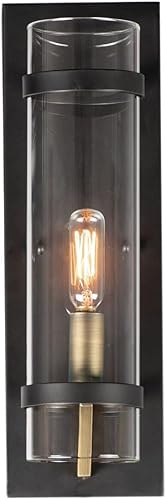 Miniatura 1 de Maxim Lighting 2640BKAB Capitol - 1 luz empotrada de montaje en estilo industrial, 14 pulgadas de alto y 4.5 pulgadas de ancho