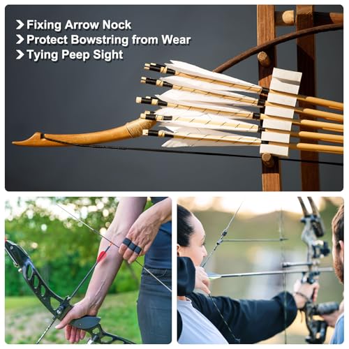 PATIKIL Archery Bow String Serving Thread, Bowstring Thread for Tying Peep Sight Nock Compound Recurve Bows - Image 7