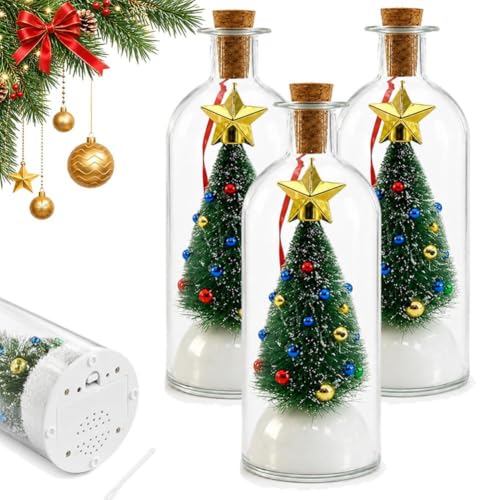 Christmas Message in a Bottle Voice Playback 20 Second Recordable Bottle