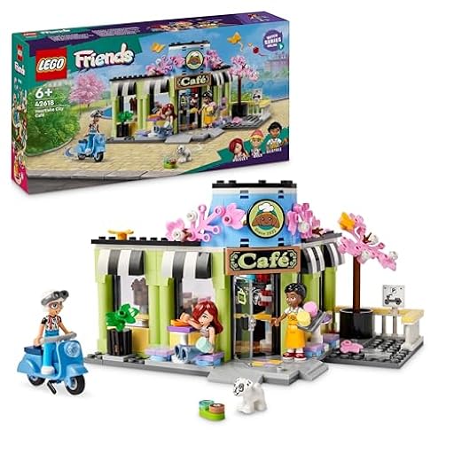 LEGO Friends Cafetería de Heartlake City y Pastelería de Juguete, Set de Comida, Regalo para Niñas y Niños de 6 Años o Más, 3 Mini Muñecas Inc. Paisley y Olly y Figura de Perro 42618 | Ya disponible en tu tienda friki favorita! En mundofriki.es!