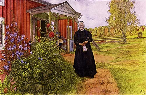 Poster Père et mère Carl Larsson SERENDIPITP toile 50x70 cm