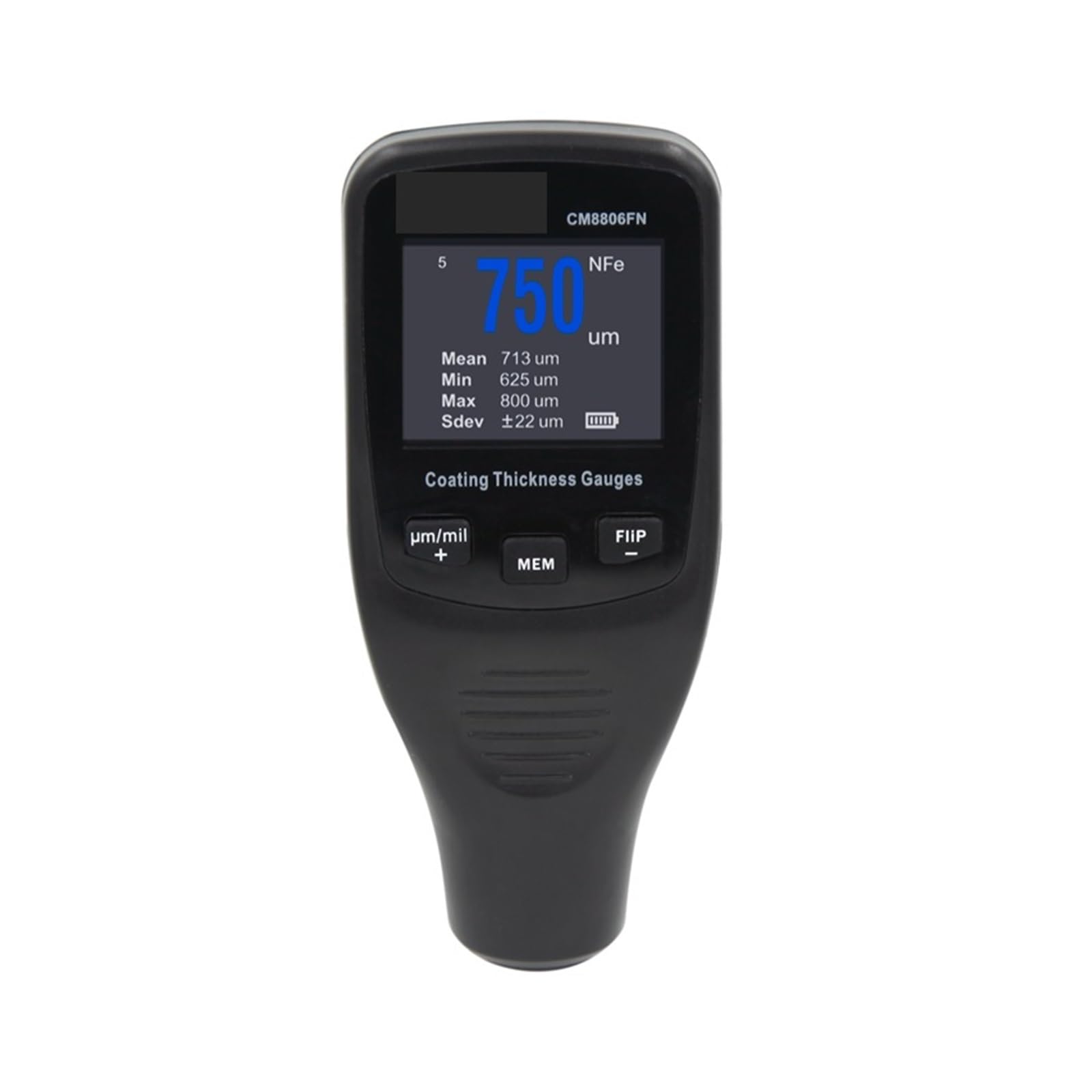 Spessimetro CM8806FN Misuratore di spessore for rivestimento digitale Tester for rivestimento di vernice for carrozzeria auto 50mil 1250um Fe NFe Mil/um Precisione e usabilità