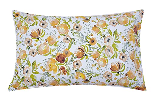 Image of COZY FURNISH Super Soft Cotton Printed 2 Piece Cotton Pillow Covers Set of 2-17x 27(Inches) Super Soft and Breathable Envelope Closure Pillow Cases