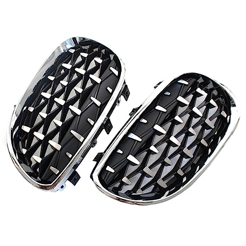 Grille d'aération du flux d'air pour BMW E60 diamant chrome argenté