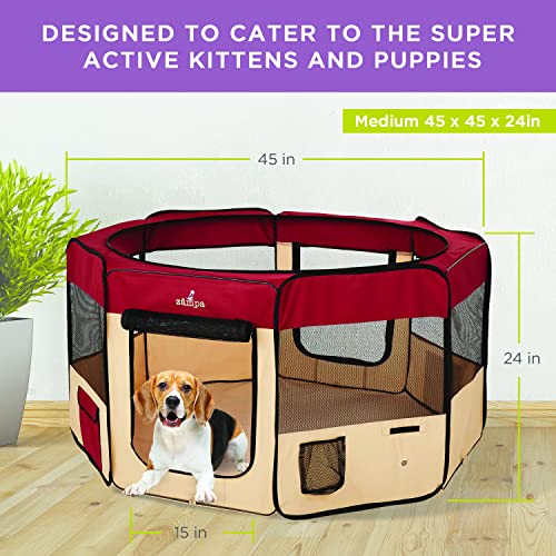 Zampa Portable Foldable Pet box, Pen Kennel +