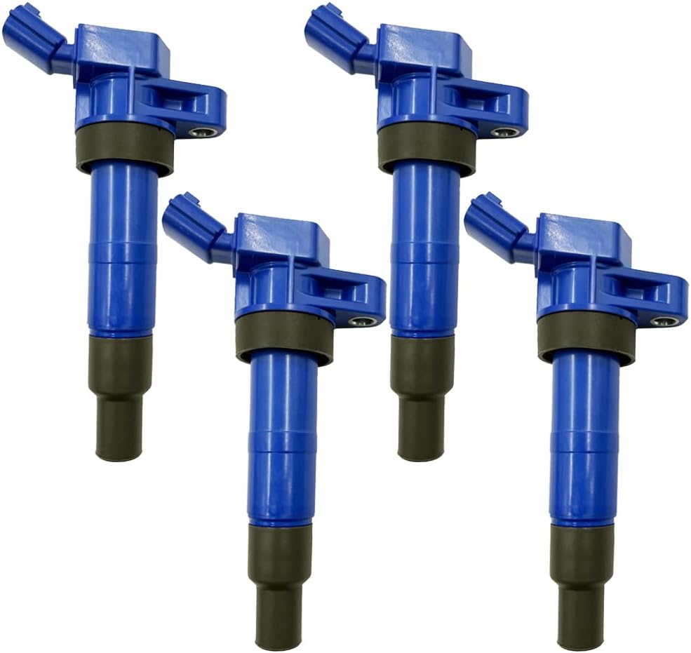 Performance Ignition Coil Packs UF611 Set Of 4 Compatible With WITH HYUNDAI TUCSON GENESIS SANTAFE SONATA EQUUS GENESIS KIA FORTE OPTIMA RONDO SORENTO SPORTAGE BORREGO 2.0 2.4 L4 4.6 5.0 V8
