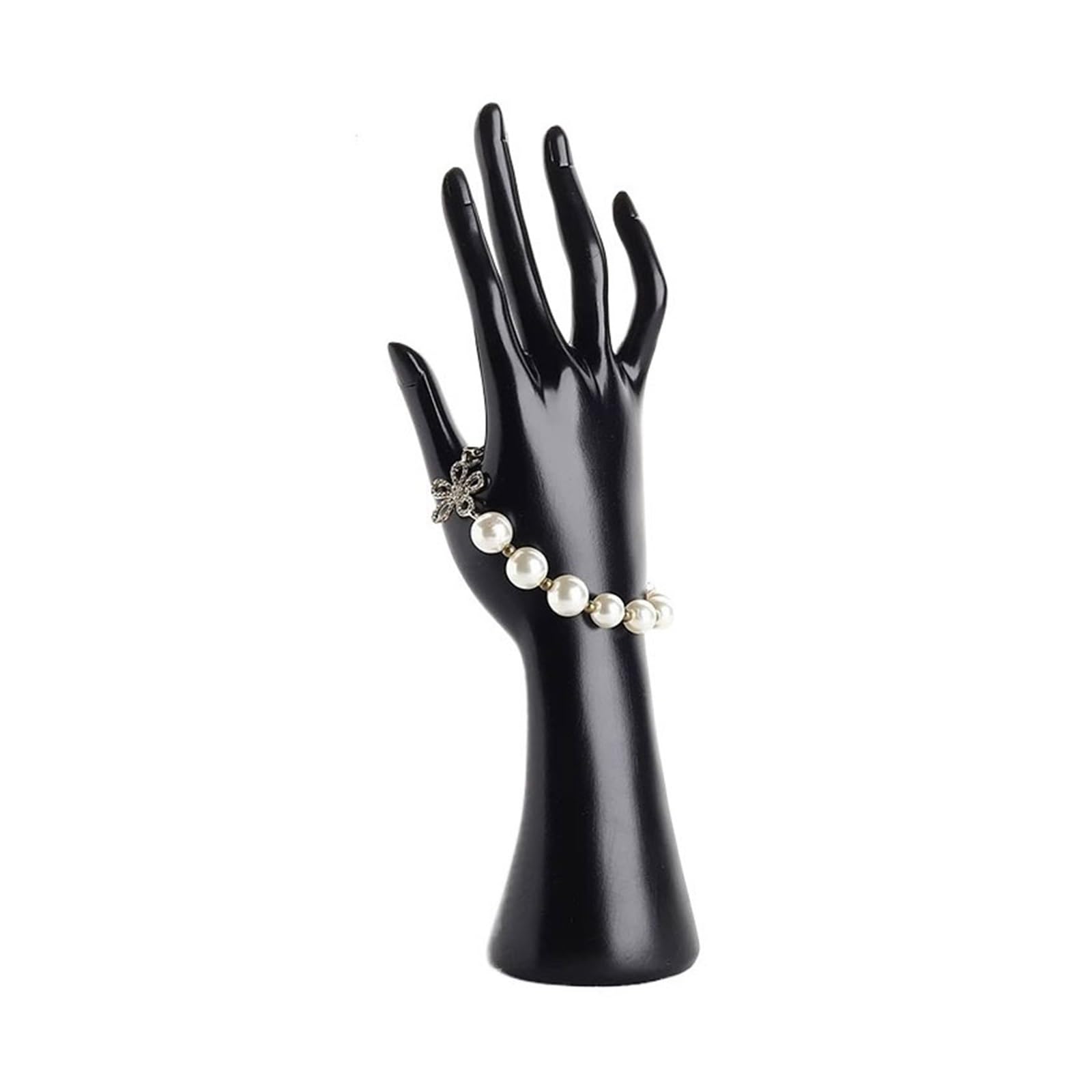 CJHFR472SG Jewelry Organizer Stands Mannequin Hand Resin Jewelry Display Stand for Rings Bracelets Watches Jewelry Display Stand(Black)
