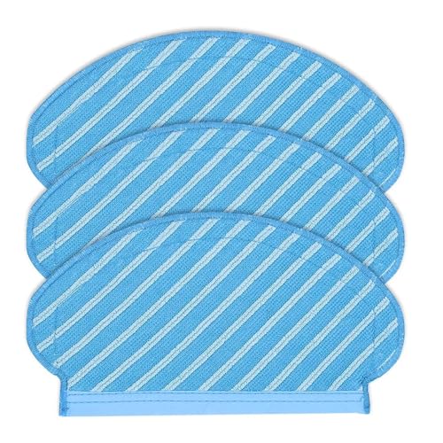 Qklyxr Almohadilla for Fregar de Microfibra Lavable, 3 uds., for Vac, for Robot Aspirador MAX 2, Uso en seco y húmedo, paños fregona, Almohadilla for Limpieza Suelo Almohadilla para Fregar robótica