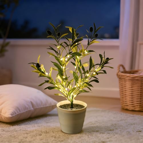 Image of Palm Tree Lamp Gifts for Women Faux Palm Tree Decor for Bedroom Coffee Shop