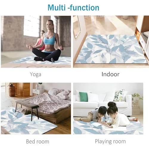 Paillasson absorbant grand format lavable et résistant à motif feuilles - 6