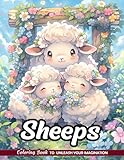Sheeps Coloring Book: Woolly Farm Friends for Rural Art