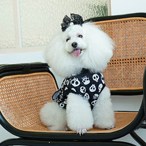 CuteBone CuteBone Skulls Hundechirurgie-Erholungsanzug Katze Chirurgischer Einteiler weibliche Körperanzüge männlich Verhindern Sie, DASS Haustiere Wunden lecken SSF05M-DE - Detailansicht 8 | Tages Deals